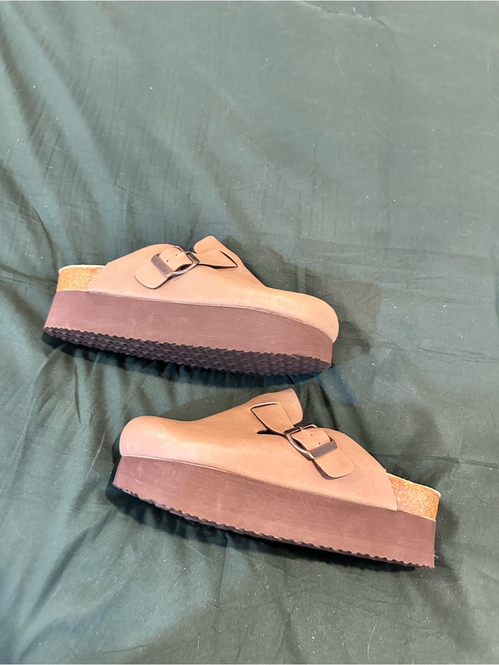 Cushionaire Platform Mule Clogs - Taupe